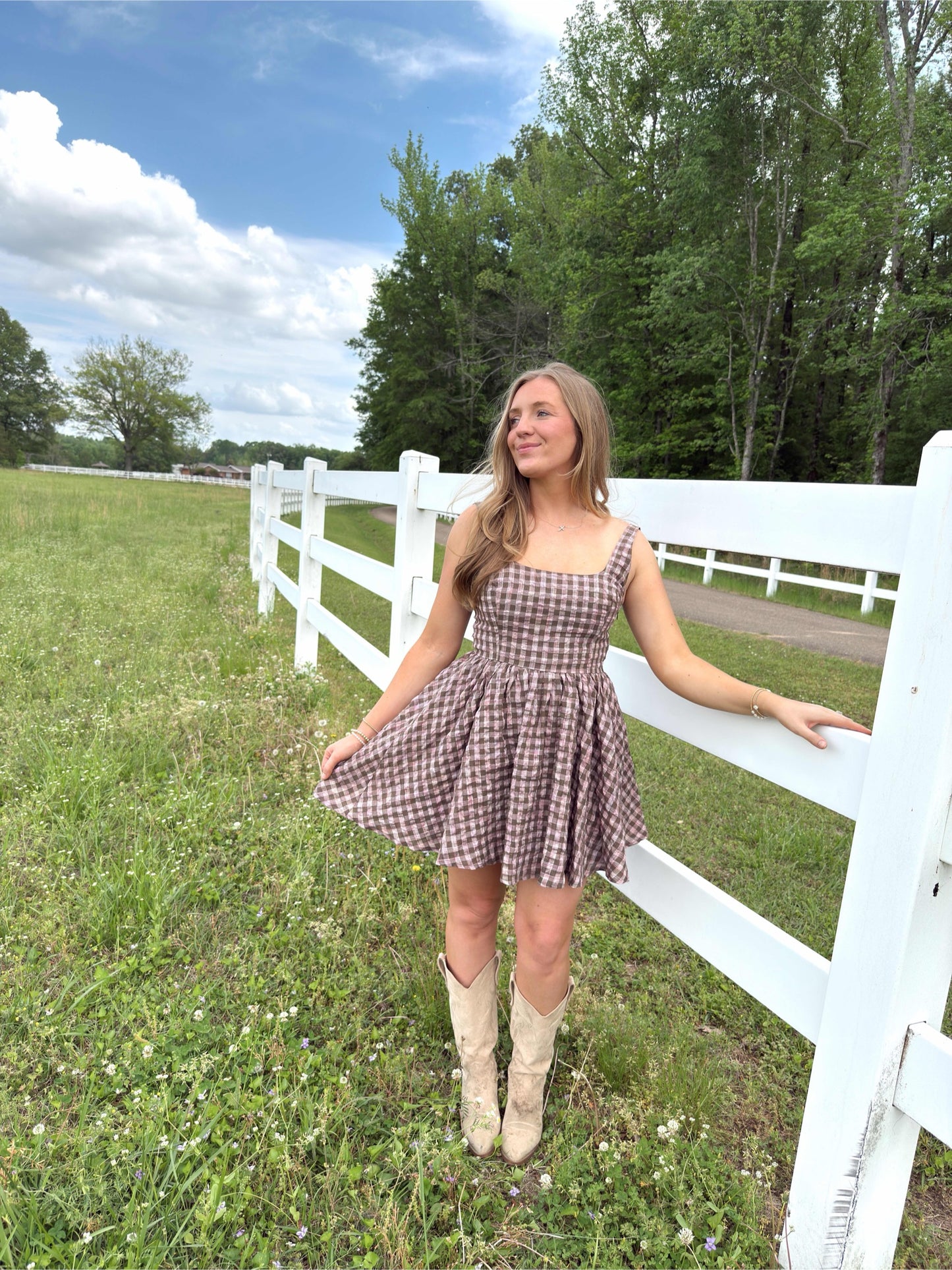 Riley Plaid Mini Dress