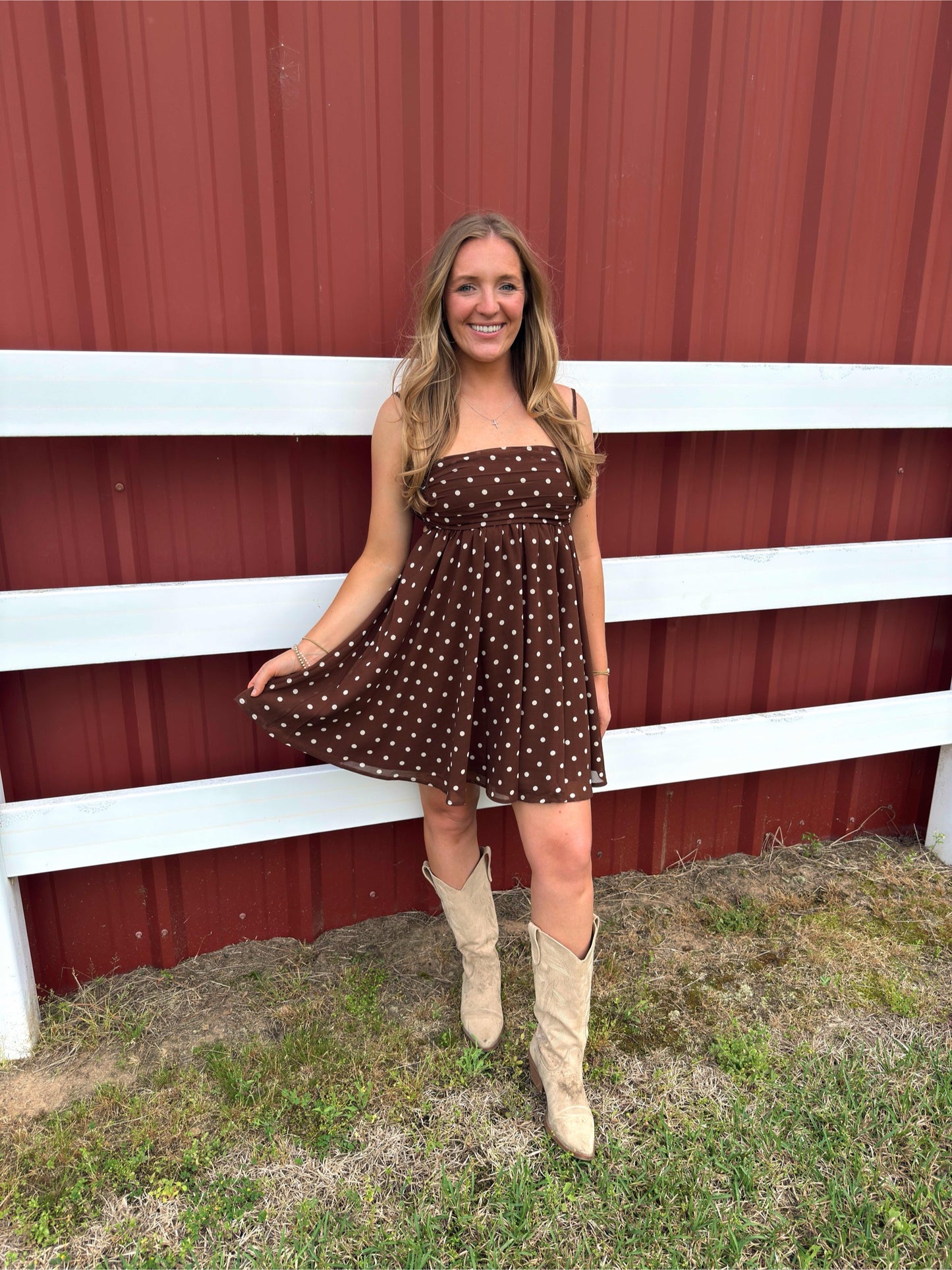 Dolly Polka Dot Mini Dress