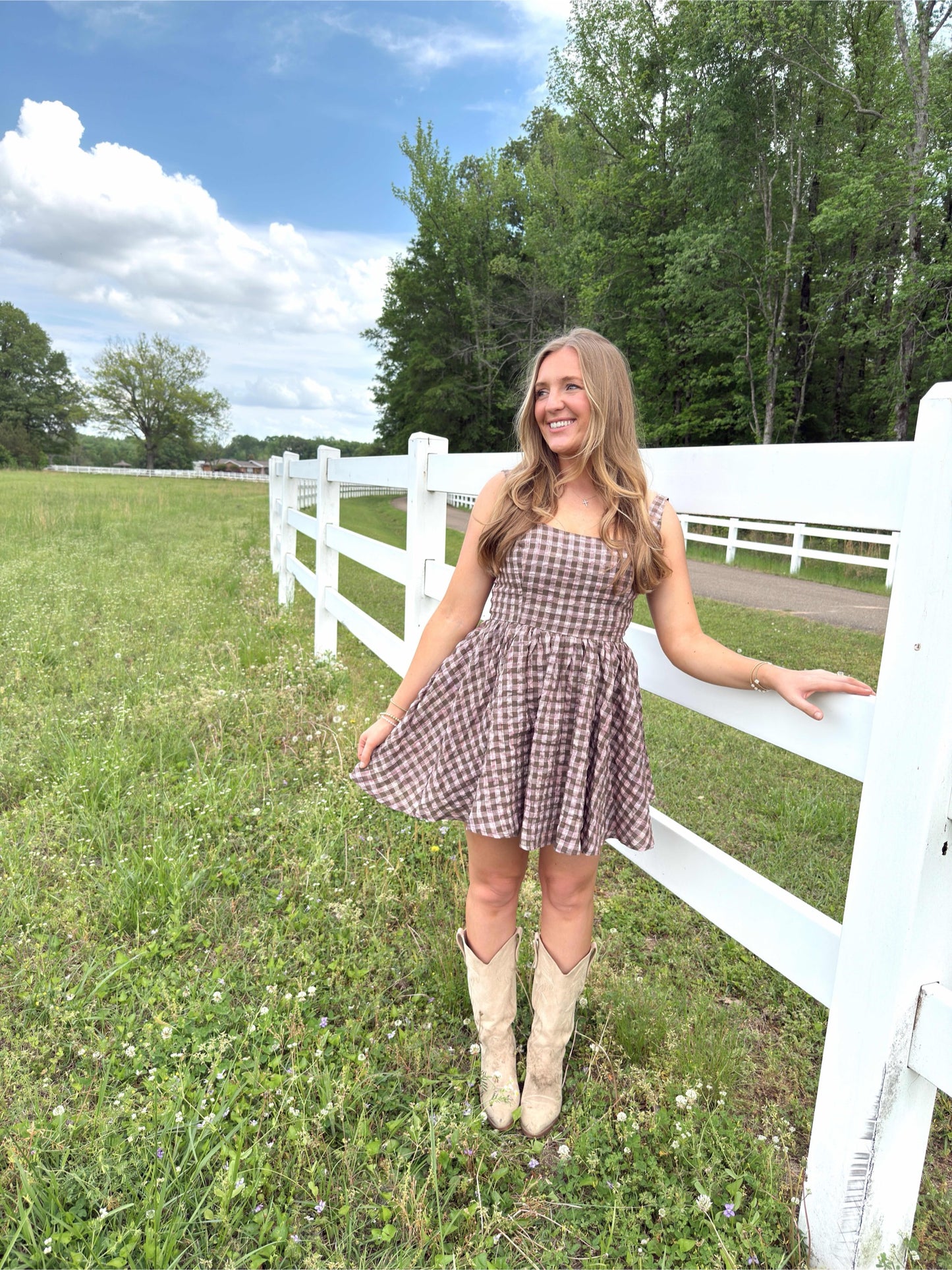 Riley Plaid Mini Dress