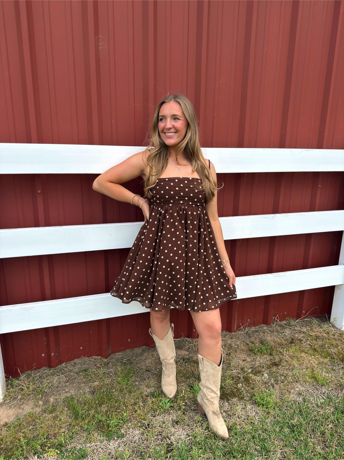 Dolly Polka Dot Mini Dress